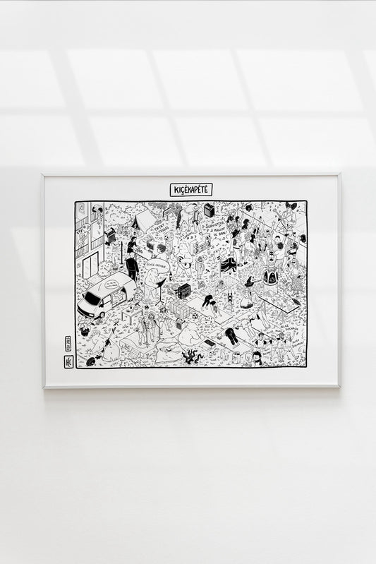 "Kiçékapété", une illustration personnelle inspirée des Où est Charlie