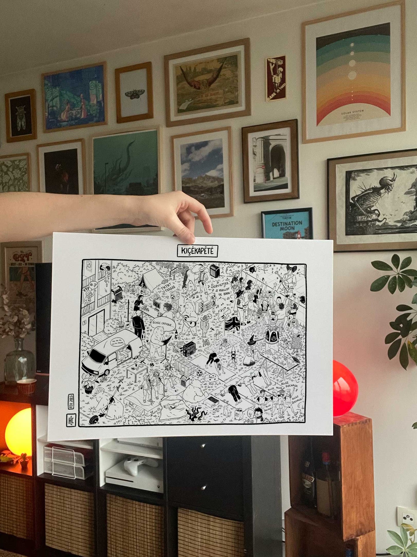 "Kiçékapété", une illustration personnelle inspirée des Où est Charlie