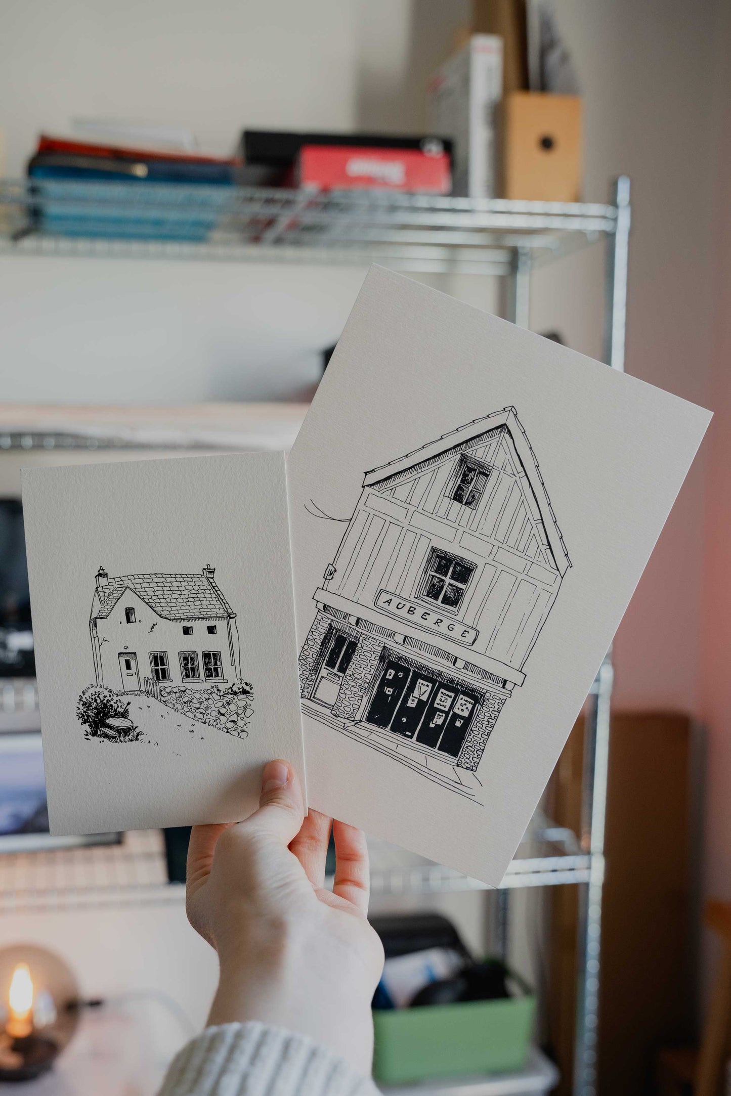 Mini prints croquis - Devantures