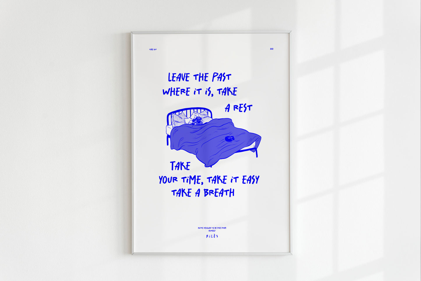 'Time Out' - Rilès, PDF & JPEG 50x70cm (fichier téléchargeable)