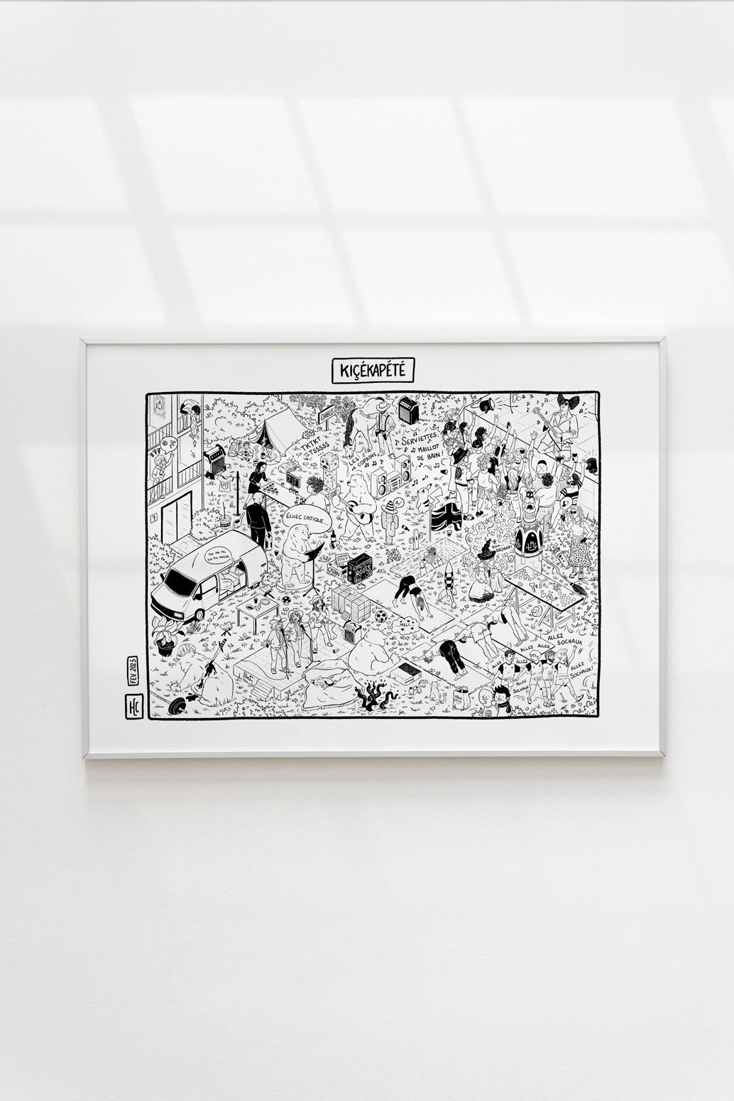 "Kiçékapété", une illustration personnelle inspirée des Où est Charlie