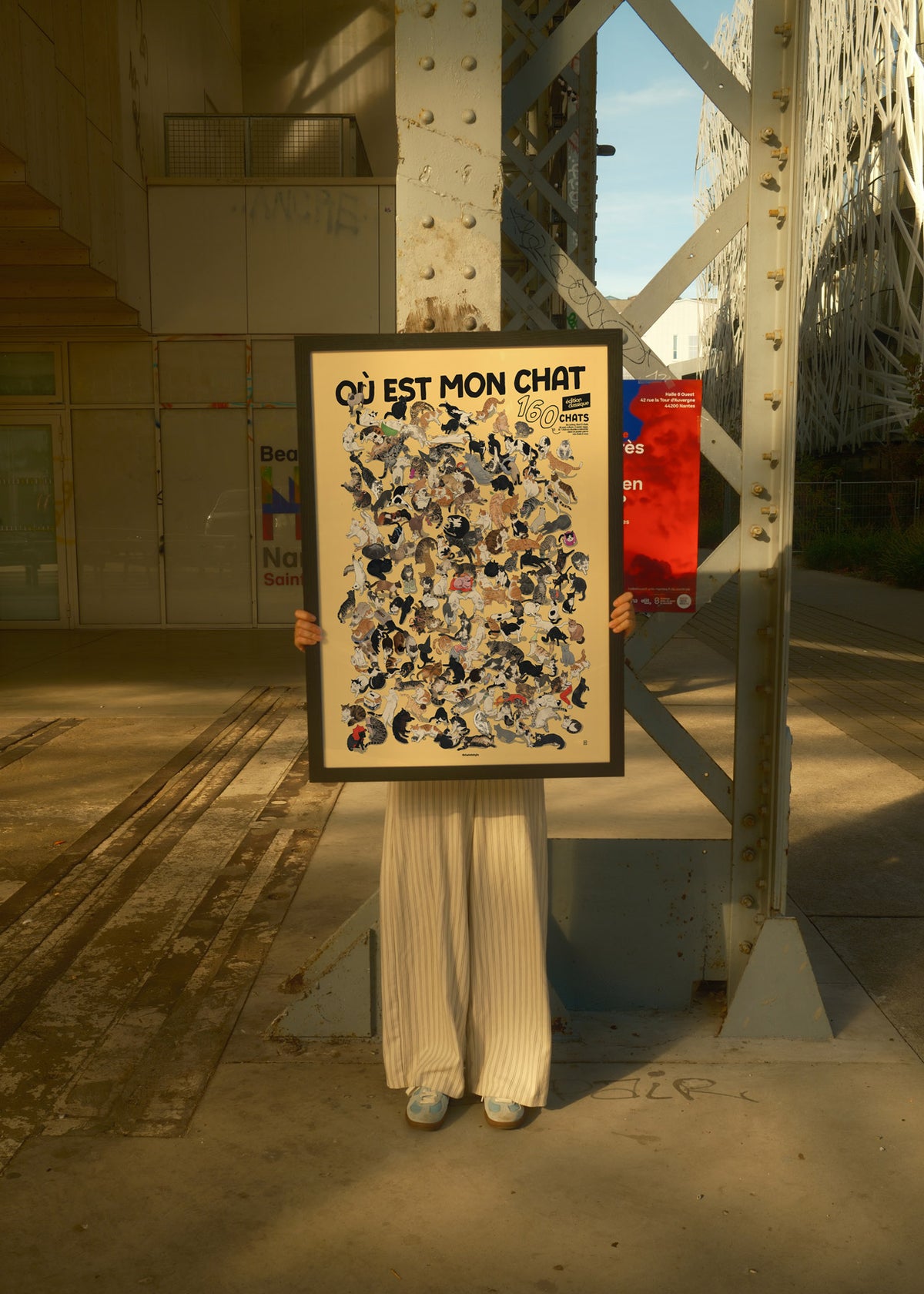 "Où est mon Chat?" - Poster collaboratif, 160 chats illustrés - EDITION CLASSIQUE