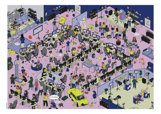 Fresque illustrée Zevent 2025 - Bénéfices reversés au ZEVENT 2026